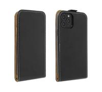 Funda iPhone 12 Pro Max Protector con Tapa Vertical y Tarjetero - Negro