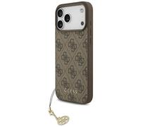 Funda IPHONE 17 Pro Max Guess Magsafe Piel Artificial Braun Con Cadena Color Oro