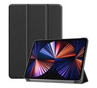 Funda JIC Compatible con iPad Pro12.9 2022/20216 Generación de Apple,Negro | Trifold, Protección Premium, Soporte Ajustable, Función Sueño/Despertar, Delgado y Ligero