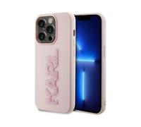 Funda Karl Lagerfeld 3D Rubber Glitter Logo, Rosa - iPhone 15 Pro Max