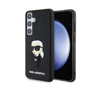 Funda Karl Lagerfeld 3D Rubber Ikonik Backcover, Negra - Samsung Galaxy S24 Ultra