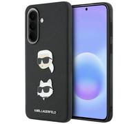Funda Karl Lagerfeld Galaxy A37 Cuero Sintético Negro Logo Choupette Metal Pin