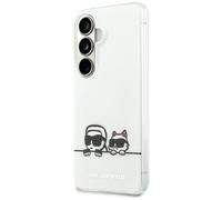 Funda Karl Lagerfeld Galaxy S26 Blanca MagSafe Gato Karl Lateral Transparente