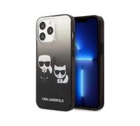Funda Karl Lagerfeld Gradient Iconic Karl & Choupette, Negra - iPhone 13 Pro
