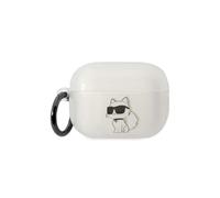 Funda Karl Lagerfeld Ikonik Choupette AirPods Pro 2 Transparente