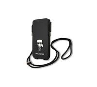 Funda Karl Lagerfeld Ikonik Saffiano negra para iPhone 12