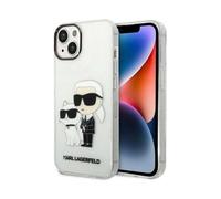 Funda Karl Lagerfeld IML Glitter Karl & Choupette, Transparente - iPhone 14 Plus