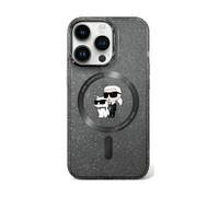 Funda Karl Lagerfeld KLHMN61HGKCNOK Karl & Choupette Glitter MagSafe Negro - iPhone 11/XR