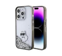 Funda Karl Lagerfeld Liquid Glitter Choupette, Transparente - iPhone 15 Pro Max