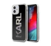 Funda Karl Lagerfeld Liquid Glitter, Negra - iPhone 12 Mini