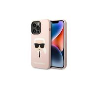 Funda Karl Lagerfeld MagSafe rosa claro para iPhone 14 Pro Max