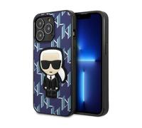 Funda Karl Lagerfeld Monogram Iconic Patch, Azul - iPhone 13 Pro Max
