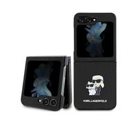Funda Karl Lagerfeld Saffiano Karl & Choupette, Negro - Samsung Galaxy Z Flip 5