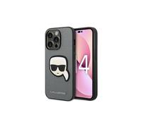 Funda Karl Lagerfeld Saffiano Silver para iPhone 14 Pro Max