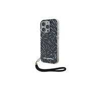Funda Karl Lagerfeld Zebra con cordón color morado para iPhone 16 Pro