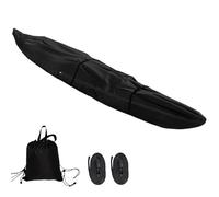 Funda Kayak,Cubierta Universal Kayak 420d Impermeable UV Resistente Polvo Cubierta De Kayaks Funda para Kayak Hinchable Funda para Pala De Kayak De Canoa De Fishing Boat(Black,13FT)