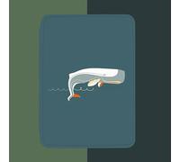 Funda Kindle (2022, n.º de modelo C2V2L3) Funda de cuero PU de 11.a generación para Amazon Kindle (2022) de 6 pulgadas Funda Smart Sleep/Wake Funda para Kindle/ballena linda de dibujos animados, c