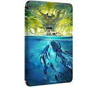 Funda Kindle Paperwhite 2012/2013/2015 Cuero Flip Silicona Carcasa Cielo Ciudad Oceano Creatividad Patrón Estuche Auto Despertar o Dormir PU Magnética Caja para Paperwhite 1 2 3 (1)
