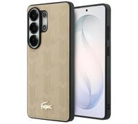 Funda Lacoste Hardcase Para Samsung Galaxy S26 Ultra Magsafe Cuero Beige Dorado