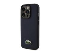 Funda Lacoste Iconic Petit Pique Woven Logo MagSafe Navy - iPhone 15 Pro