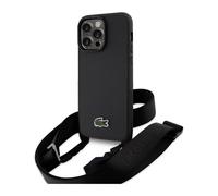 Funda Lacoste LCHCP15XSPVCK Iconic Petit Pique Crossbody Negra - iPhone 15 Pro Max