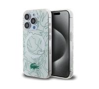 Funda Lacoste LCHMP15LUREH Doble Capa Repetición Blanco - iPhone 15 Pro