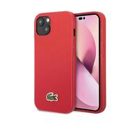 Funda Lacoste LCHMP15SPVCR Iconic Petit Pique MagSafe Rojo - iPhone 15