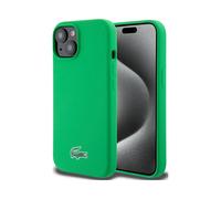 Funda Lacoste LCHMP15SSLON Silicona Microfibra Cocodrilo Logo MagSafe Verde - iPhone 15