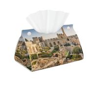 Funda larga para caja de pañuelos Israel at The Tower of David, hecha de cuero, adecuada para salas de estar, escritorios, oficinas y dormitorios.