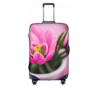 Funda lavable para equipaje de viaje con texto en inglés "Spring is in the Air", estampado abstracto colorido para equipaje, protector de maleta, color blanco y opulento jardín, tamaño mediano, Jardín