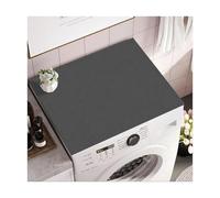 Funda Lavadora Carga Superior, 60 x 60 cm, Cubre Lavadora, Protección Contra el Polvo, Funda para Lavadora Antideslizante, Almohadilla Universal para Lavadora (Gris oscuro)