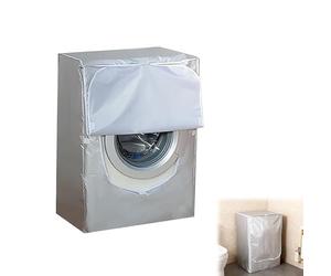 Funda Lavadora Exterior Impermeable, Protector para Lavadora Carga Frontal, Cubierta Impermeable y Antipolvo con Cremallera, Tamaño L: 51-60 x 60 x 88 cm, Aplicable a Secadoras y Lavadoras