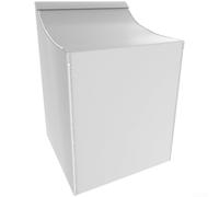 Funda Lavadora Impermeable 210D Oxford Anti-UV para polvo Frontal Zipper 75x73cm Negro(Silver)