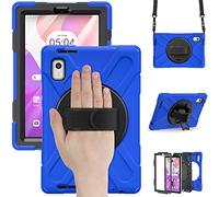 Funda Lenovo Tab M9 9.0" TB-310FU 2023, Híbrido Tres Capas Funda Carcasa Protector con Correa de Bandolera/Correa de Mano, 360 Rotación Kickstand para Lenovo Tab M9 9.0" TB-310FU 2023