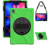 Funda Lenovo Tab P11 Plus 11" TB-J616F 2022, Híbrido Tres Capas Funda Carcasa Protector con Correa de Bandolera/Correa de Mano, 360 Rotación Kickstand para Lenovo Tab P11 Plus 11" TB-J616F 2022