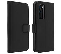 Funda libro cartera con F. Soporte para Huawei P40 - Negro