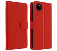 Funda Libro Cartera F. Soporte Huawei Y5p - Rojo