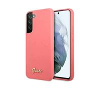 Guess GUHCS22MLSLMGFU - Carcasa para S22+ S906 (Silicona), diseño de Logotipo metálico