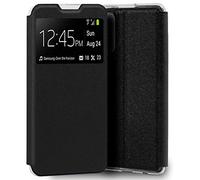 Funda Libro Soporte con Ventana para ZTE Blade A72 color Negra