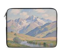 Funda ligera de poliéster reciclado para laptop, a prueba de golpes y acuarela, para MacBook, Dell, HP de 10 a 17 pulgadas, ideal como regalo de negocios (12 pulgadas, K)