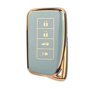 Funda Llave Coche para NX IS RX ES GX LX LS UX GS 200 260 300 350 NX200 NX300 RX350(4 Button Gray)