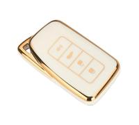 Funda Llave Coche para NX IS RX ES GX LX LS UX GS 200 260 300 350 NX200 NX300 RX350(4 Button White)