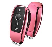 Funda Llave Mercedes Benz,Carcasa Llave Mercedes,Funda de protección para Llave de Coche Smart Keyless de Mercedes Benz E Class 2017 S 2018(Oro Rosa)