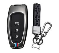 Funda Llaves de Coche para Hyundai Tucson NX4 Ioniq 5 Santa Fe Nexo 2021 2022 2023 Funda Llaves de Coche para Blindaje Senal Proteger Privacidad, Carcasa de Metal para Llave, 3/4 Botones