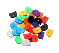 Funda Llaves Tapas 12/24/32 Uds. Etiquetas organizadoras elásticas de silicona etiquetas tapas for llaves identificador llavero anillos Topper(B-32Pcs)