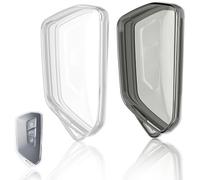 Funda Llaves Transparente 2 Paquetes Protector para Golf 8 | Carcasa Llave Coche 3 Botones Funda de Silicona para Mando de Coche Compatible con VW Lamando Teramon ID.4X ID.3 ID.6X