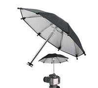 Funda Lluvia Hot Shoe Paraguas - Cubierta Cobertor Proteccion Accesorios Protege Energía Solar contra Caca Pájaro Diámetro 29cm para Cámaras DSLR Lentes Cámaras, Negro, 1 Pieza