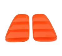 Funda luz trasera Para Fiat 500 2016 2017 2018 2019 2020 2021 2022 2023 2024 2025 2026+ Panel Decorativo Luz Trasera Automóvil protectores luz(Naranja)