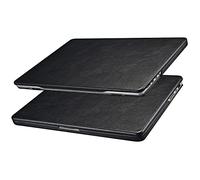 Funda MacBook Air 13.6 2026 2025 2024 2022 M5 M4 M3 M2 A3449 A3240 A3113 A2681, ICARER Cuero Ultra Delgado Ligero Suave Cubierta de la Caja Shell para Apple Macbook Air 13.6 M5 M4 M3 M2 (Negro)