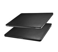 Funda MacBook Pro 13 2022 M2 2020 2019 2018 2017 2016, ICARER Cuero Ultra Delgado Ligero Suave Cubierta de la Caja Shell para Apple Macbook Pro 13 A2338 M1/A2251/A2289/A2159/A1989/A1708/A1706-Negro